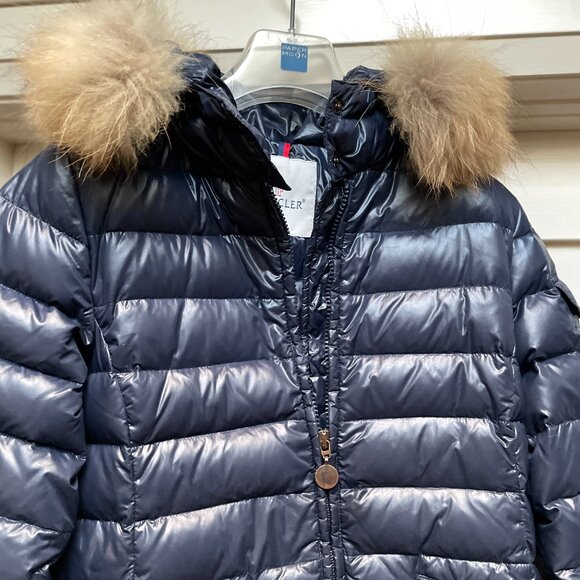 Moncler Girls' Hooded Long Down Jacket - Picture 2 of 16